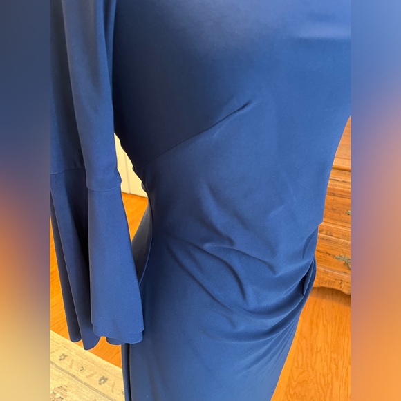 Ralph Lauren Off-The-Shoulder Bell-Sleeve Dress - Picture 7 of 9